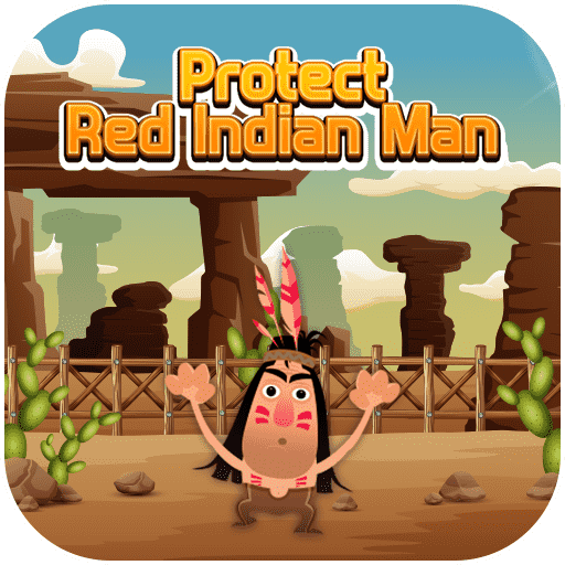 Play Protect Red Indian Man Game on ZippyFunGame